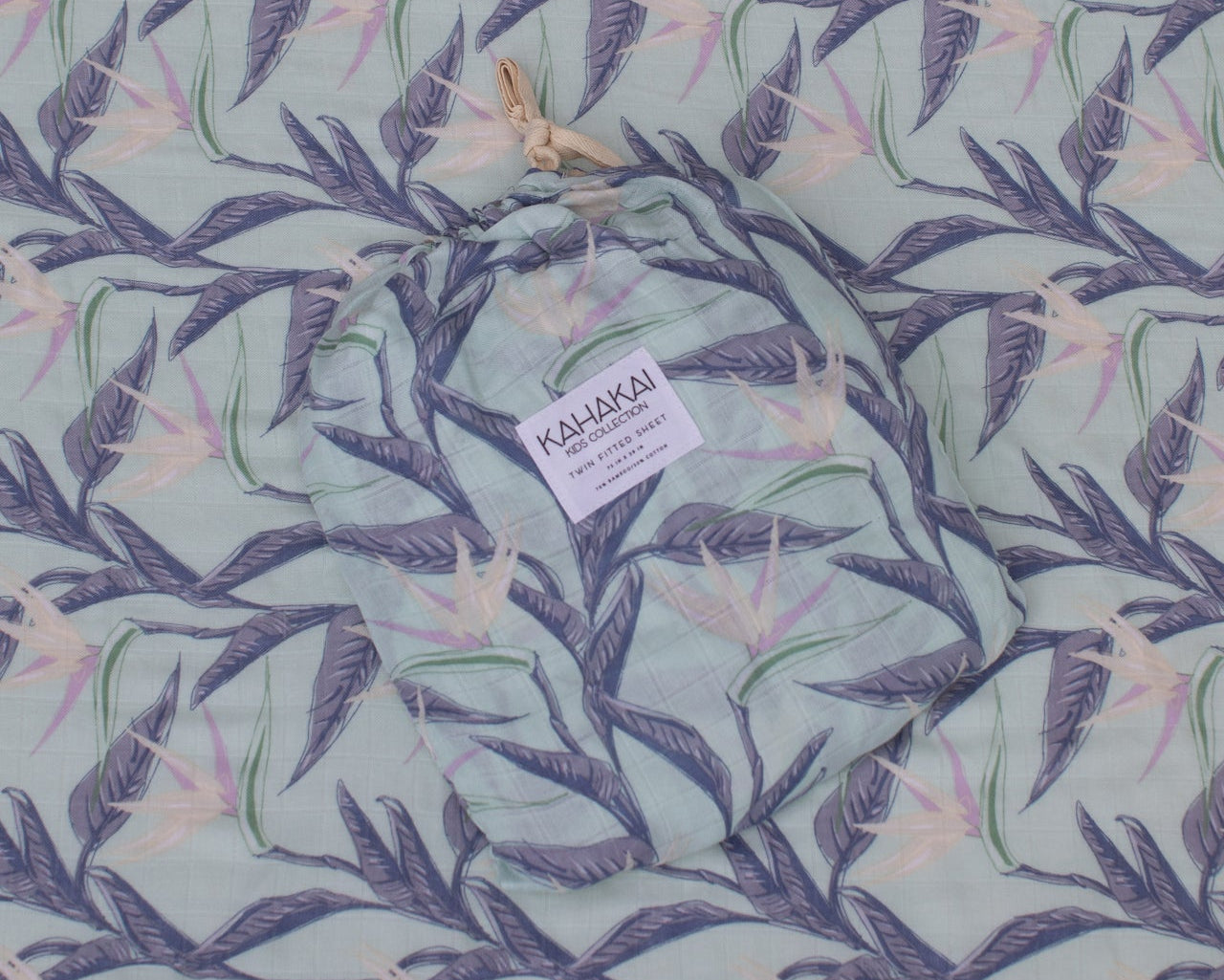 Dreamy Birds of Paradise Twin Fitted Sheet