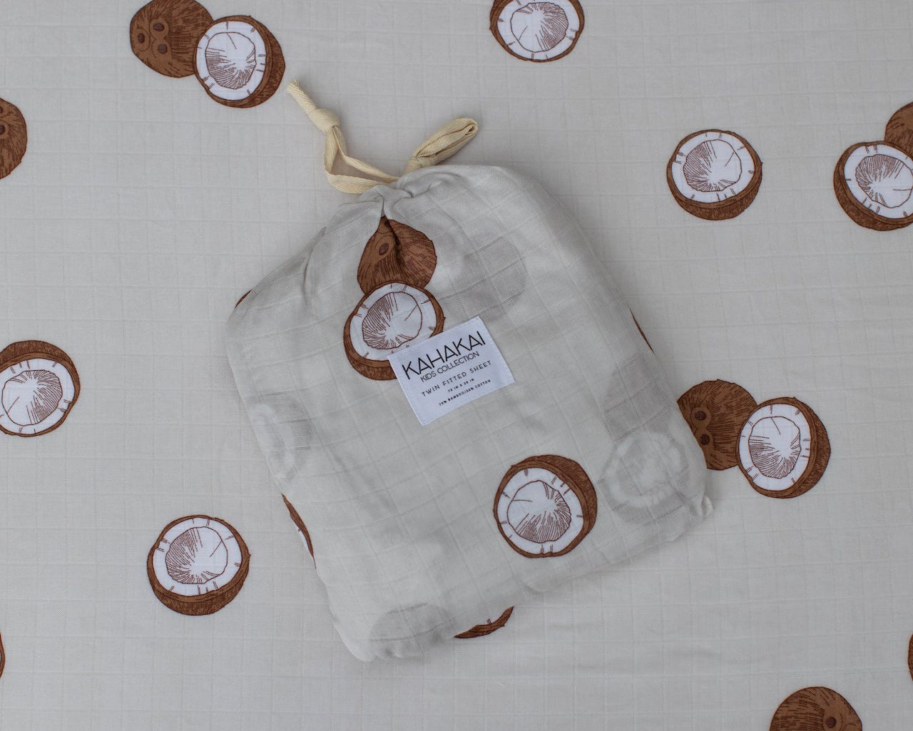 Coconut Twin Fitted Sheet